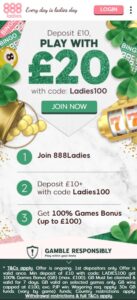 888 Ladies mobile screenshot