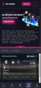 Betarno mobile screenshot