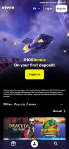 Hyper Casino mobile screenshot