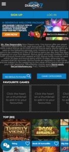 Diamond 7 Casino mobile screenshot