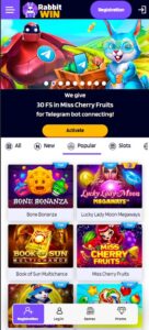 Rabbit Win mobile screenshot