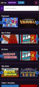 W88 mobile screenshot