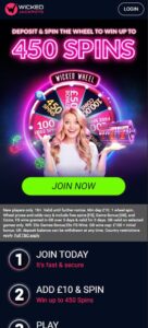 Wicked Jackpots mobile screenshot