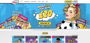 Prize Land Bingo sister sites Wink Bingo