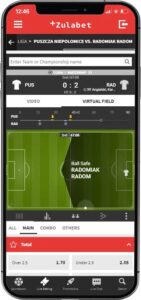 Zulabet Mobile Screenshot