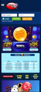 Amigo Bingo mobile screenshot