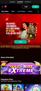 PokerStars Casino mobile screenshot
