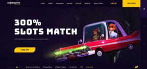 Supernova Casino homepage