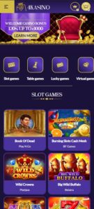 4Kasino mobile screenshot
