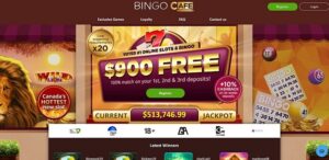 Bingo Cafe sister sites homepage