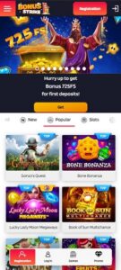 Bonus Strike mobile screenshot