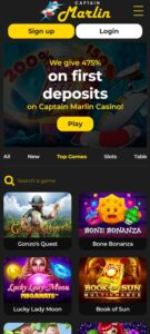 Captain Marlin mobile screenshot