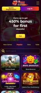 Fire Scatters mobile screenshot