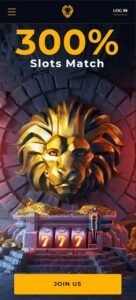 Golden Lion Casino mobile screenshot