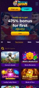 Midnight Wins mobile screenshot