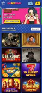 OhMyZino mobile screenshot