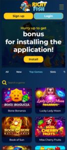 Richy Fish mobile screenshot