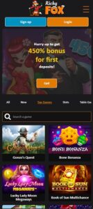 Richyfox Casino mobile screenshot