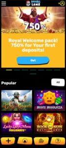 Royal Lama mobile screenshot