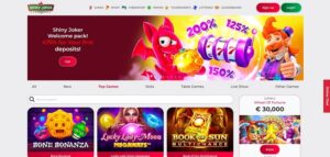 Shiny Joker sister sites homepage