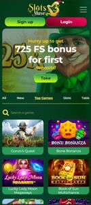 Slots Muse mobile screenshot