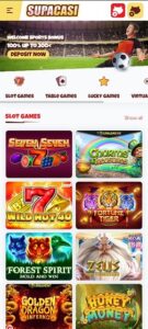 Supacasi mobile screenshot
