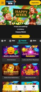 Twinky Win mobile screenshot