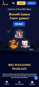 WinBig21 mobile screenshot