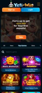 Yeti Win mobile screenshot