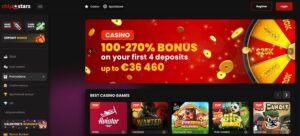 Chipstars sister sites homepage