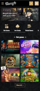 Harrys Casino mobile screenshot