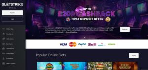 Bet Wright sister sites SlotStrike