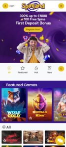 Spinland mobile screenshot