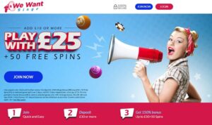 888 Ladies sister sites We Want Bingo