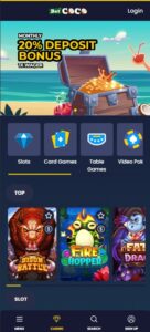 Bet Coco mobile screenshot
