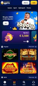 Golden Mister mobile screenshot