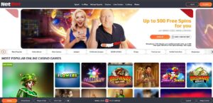 NetBet Casino sister sites homepage
