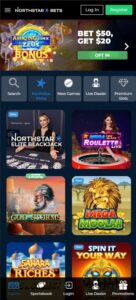 Northstar Bets mobile screenshot