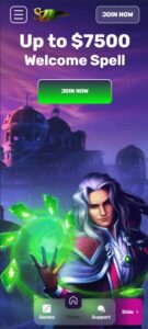 Shazam Casino mobile screenshot