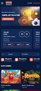 Spinbookie mobile screenshot