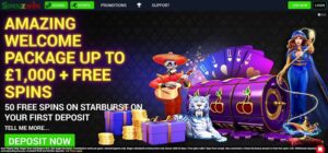 SpinzWin sister sites homepage