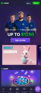Betador mobile screenshot
