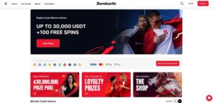 Bombastic Casino sister sites homepage