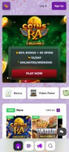Royal Spinz mobile screenshot