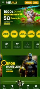 Bet Jolly mobile screenshot