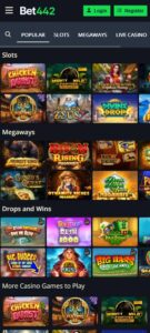 Bet442 mobile screenshot