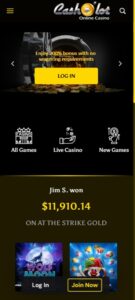 Casholot mobile screenshot