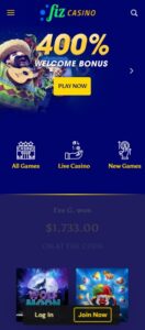 Casino Fiz mobile screenshot