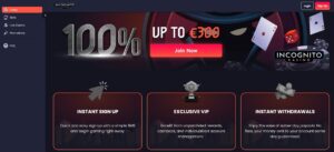 TG Casino sister sites Incognito Casino