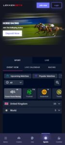 LekkerBets mobile screenshot